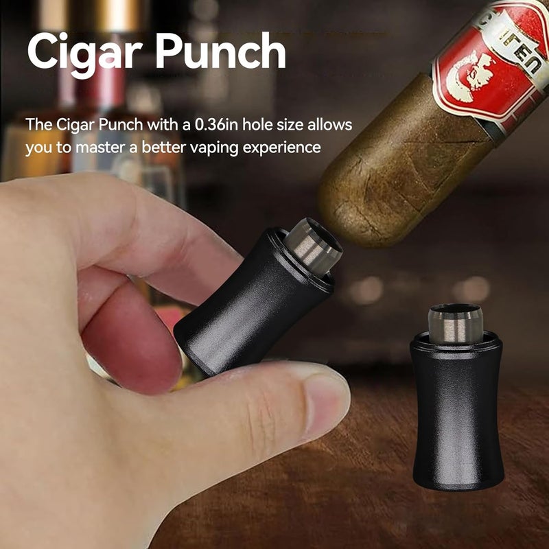 CaLeQi Cigar Punch, Cigar Draw Enhancer Nubber and Cigar Punch 3 in 1 The Cigar Punch for All Cigars is a Practical and Essential Cigar Accessories for Cigar Lovers - Image 3